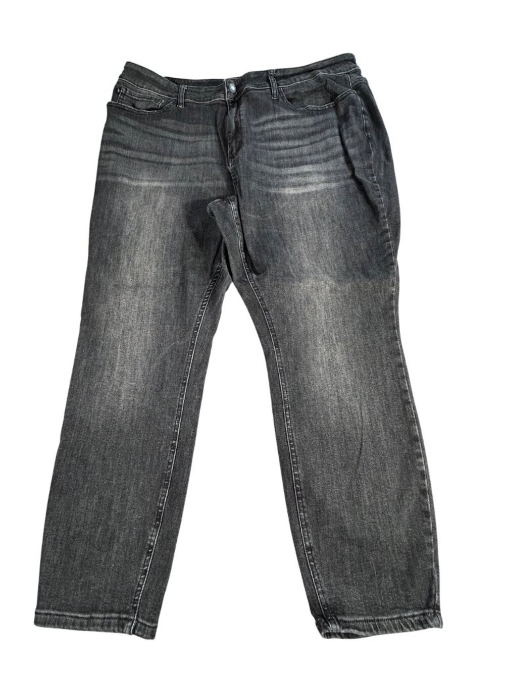 Judy Blue Women's Skinny Fit Jeans Size 24W Black Denim Stretch Comfort Casual